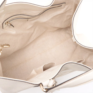 Gucci Soho Leather Shoulder Bag Ivory