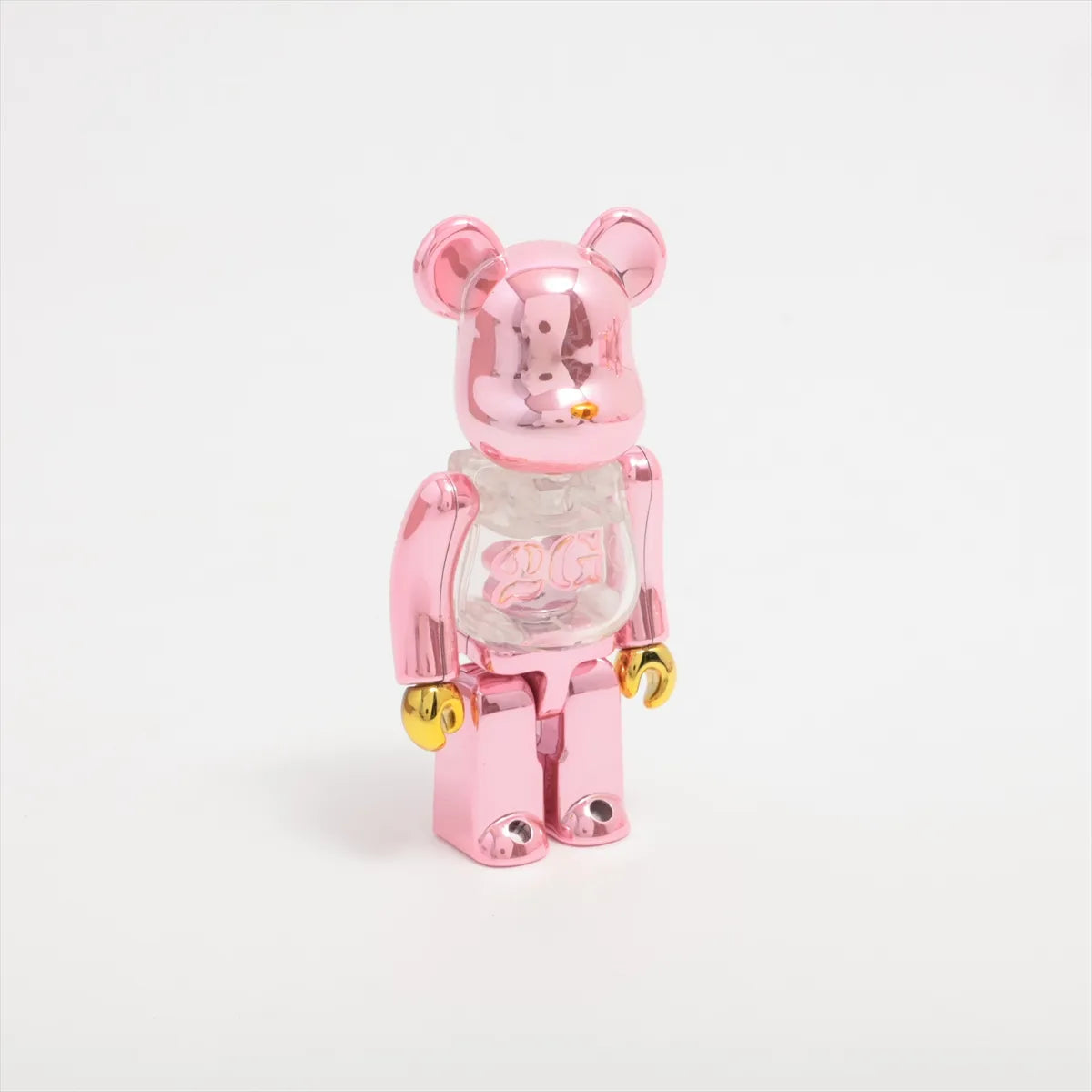 Bearbrick 2G Chrome Figurine 100% 400% Plastic Pink