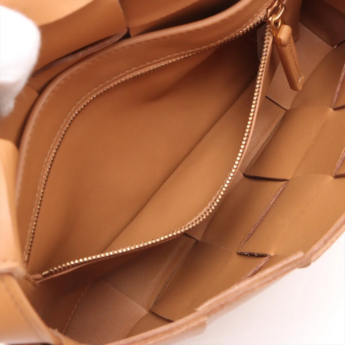 Bottega Veneta Maxi Intrecciato Cassette Leather Shoulder Bag Brown