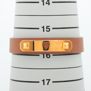 Hermès As de Coeur Bracelet Brown