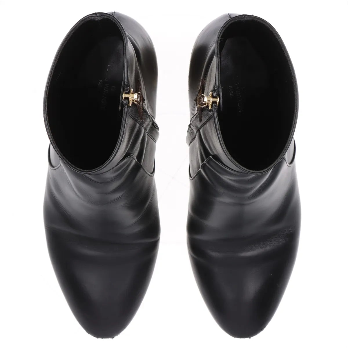 Louis Vuitton Bliss Line Leather Short Boots Black
