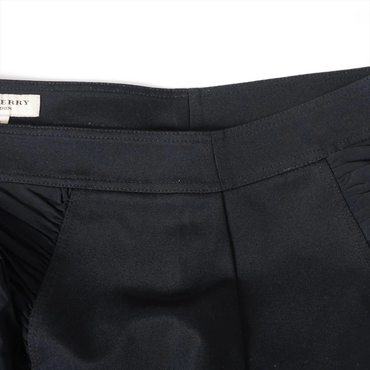 Burberry London Rayon Pencil Skirt Black