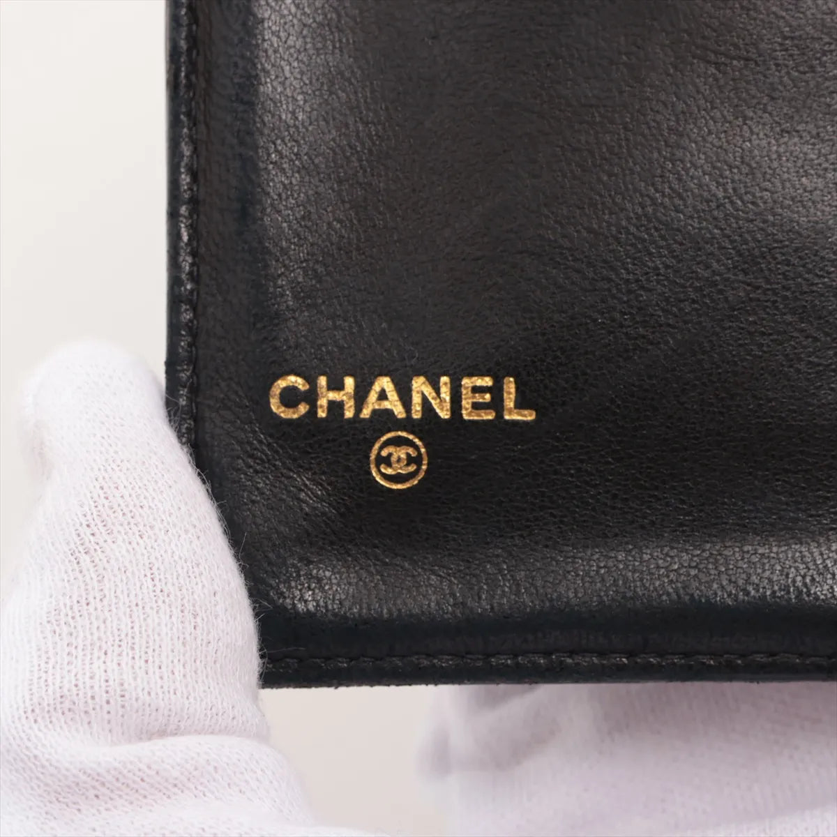 Chanel CC Logo Caviar Skin Long Wallet Black