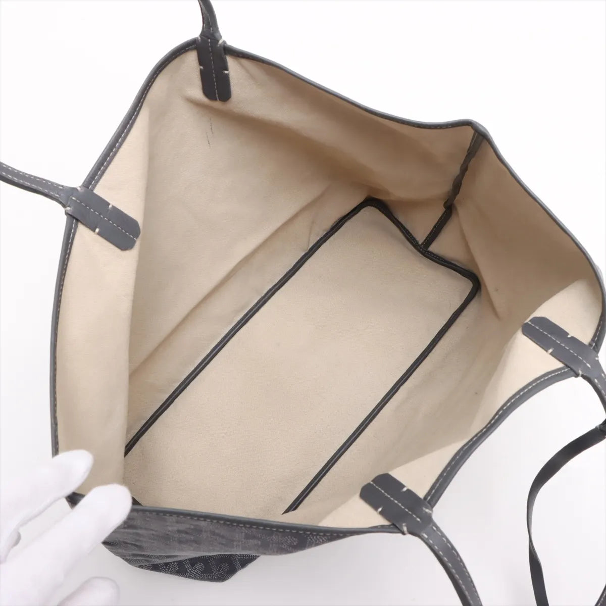 Goyard Saint Louis PM Tote Bag Gray