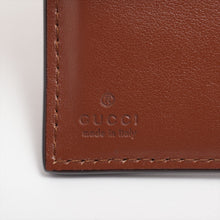 Load image into Gallery viewer, Gucci Logo Leather Bi fold Compact Wallet Brown