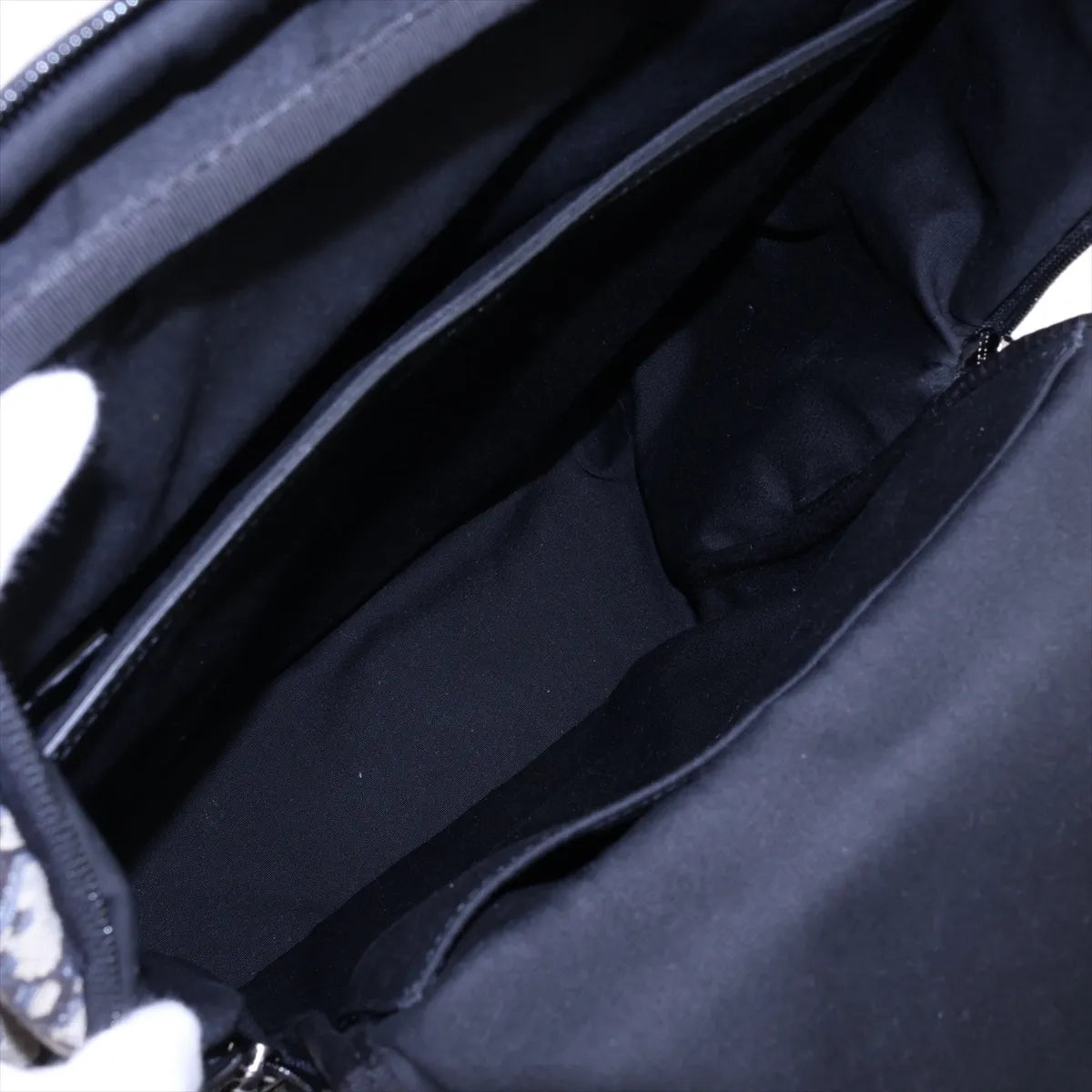 Christian Dior Oblique Canvas Leather Backpack Navy Blue