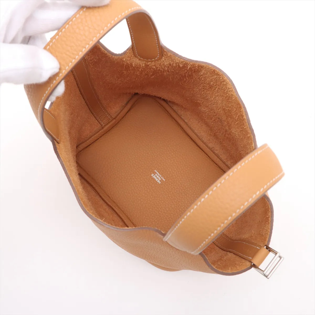 Hermes Picotin Lock 18 PM Taurillon Clemence Natural Sable