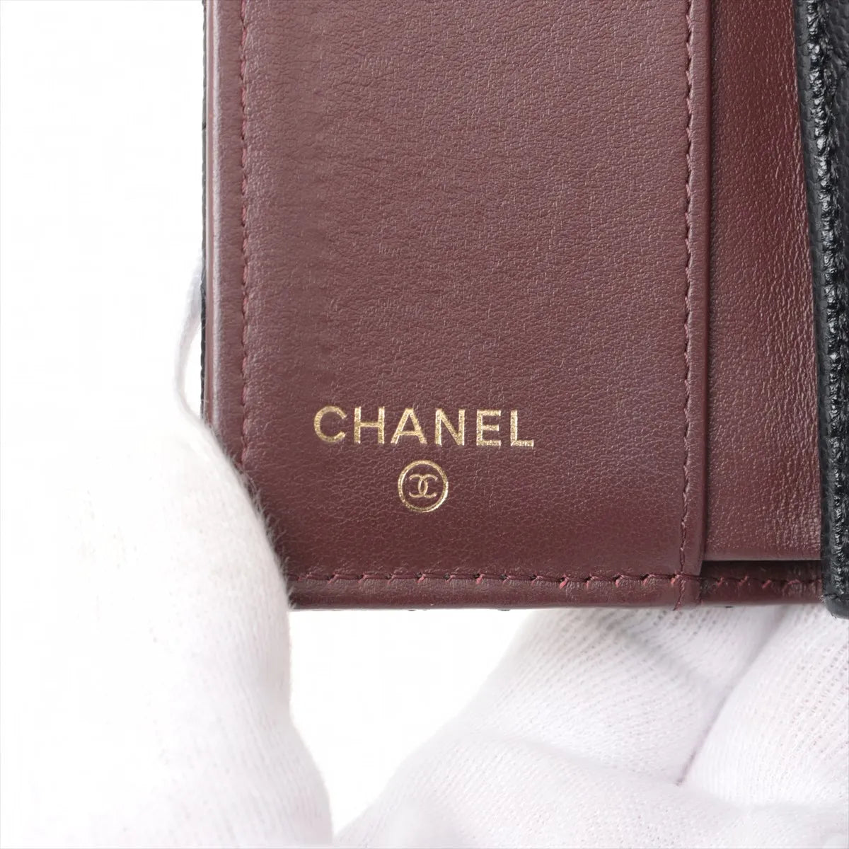Top rated Buy Second Hand Chanel Matelasse Caviar Skin Compact Wallet Black