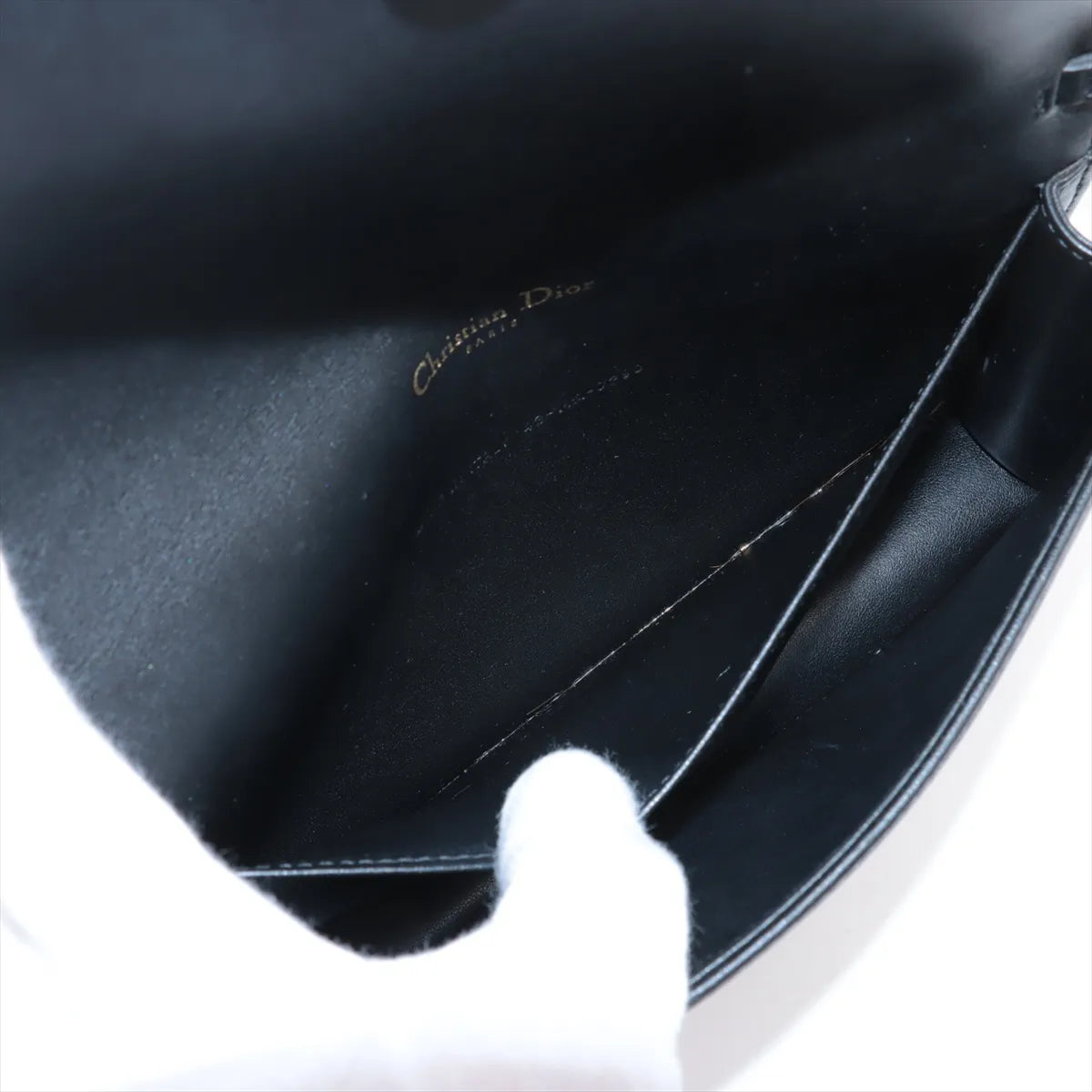 Christian Dior Cannage Leather Chain Shoulder Bag Black *PREORDER*