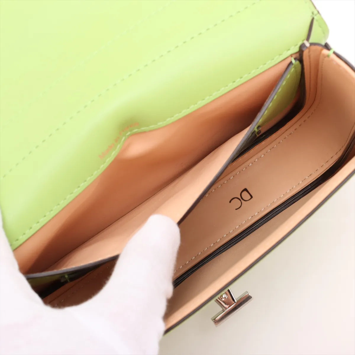 Delvaux Lingot Small Leather Shoulder Bag Green