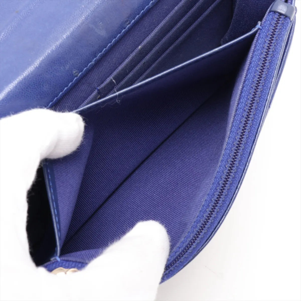 Chanel CHANEL 19 Lambskin Wallet on Chain Blue