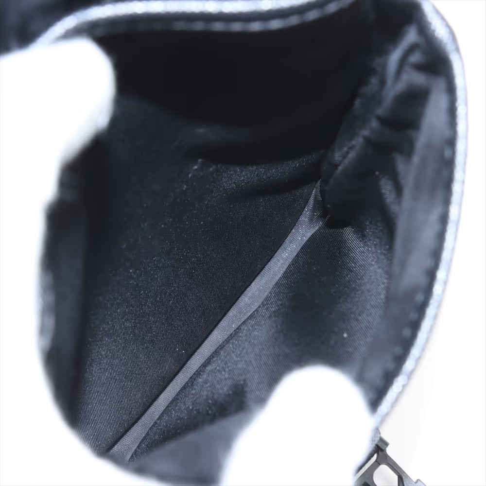Prada Tessuto Nylon Leather Shoulder Bag Black
