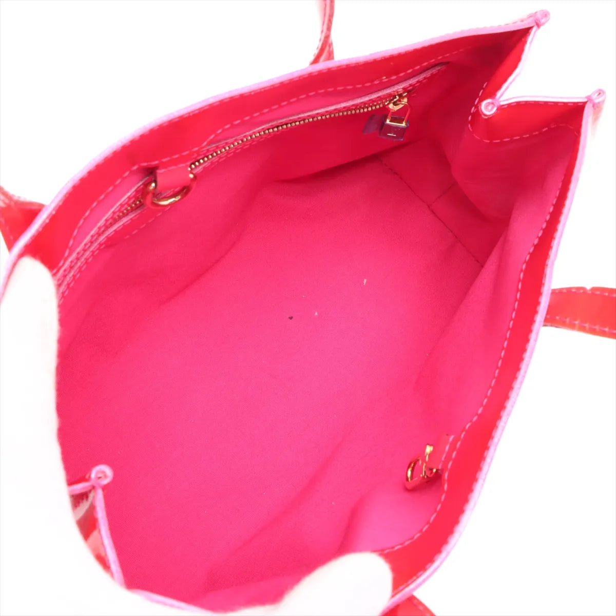 Louis Vuitton Monogram Vernis Wilshire PM Red-Pink