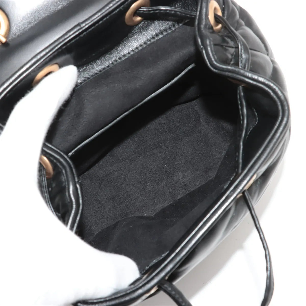 Gucci GG Marmont Leather Backpack Black