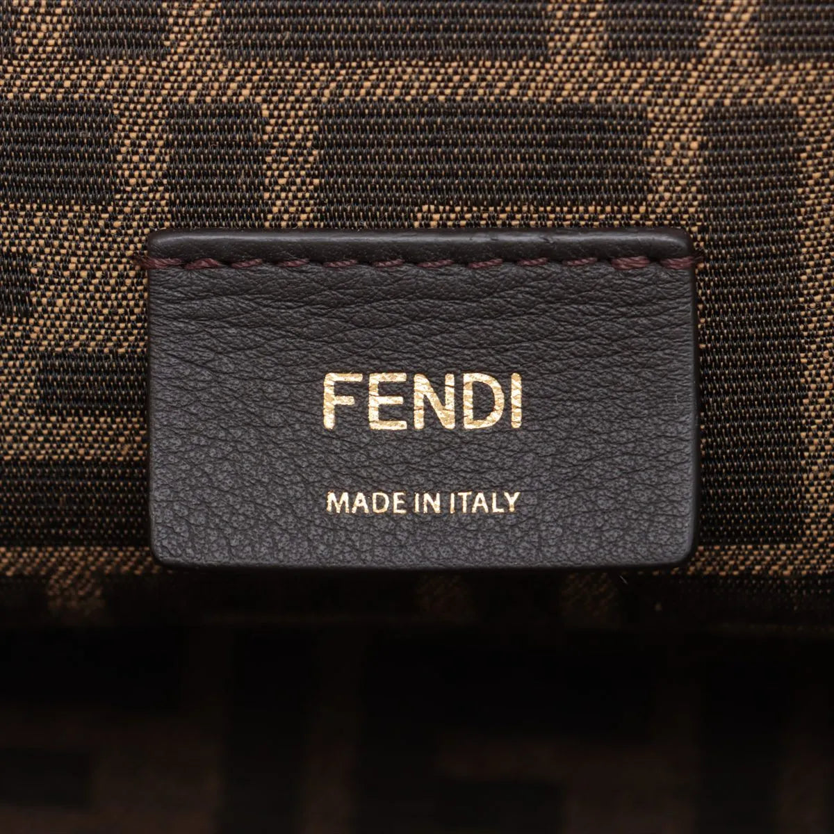 Fendi First Leather Chain Shoulder Bag Black