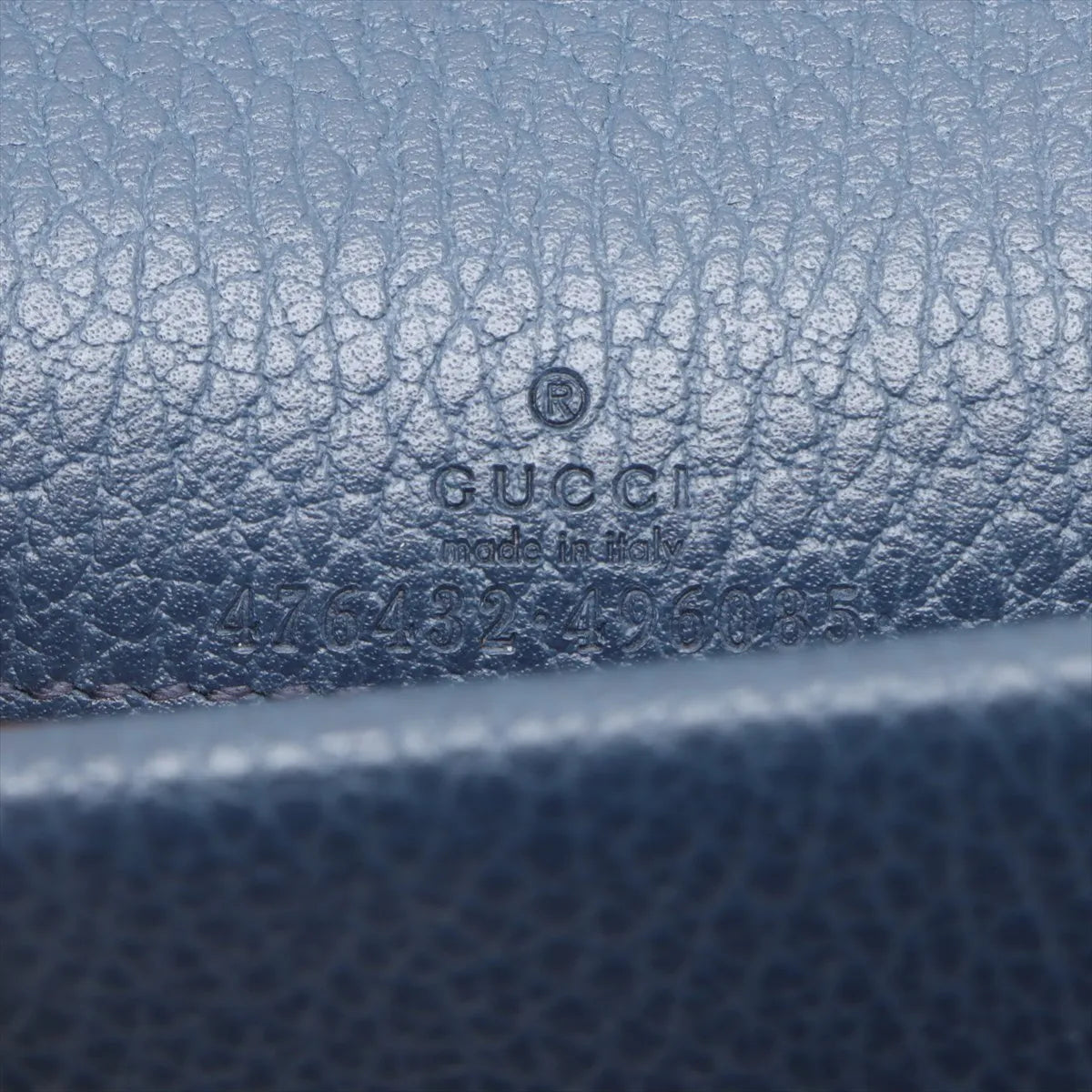 Gucci Dionysus Leather Chain Shoulder Bag Navy Blue