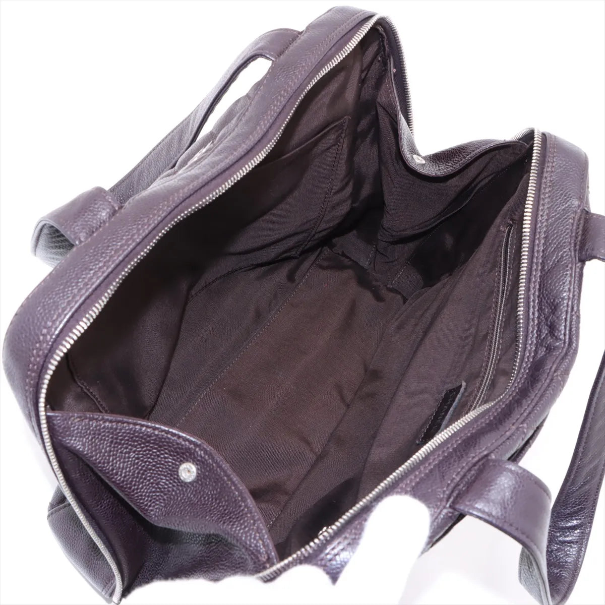 Chanel CC Logo Matelasse Caviar Skin Tote Bag Purple