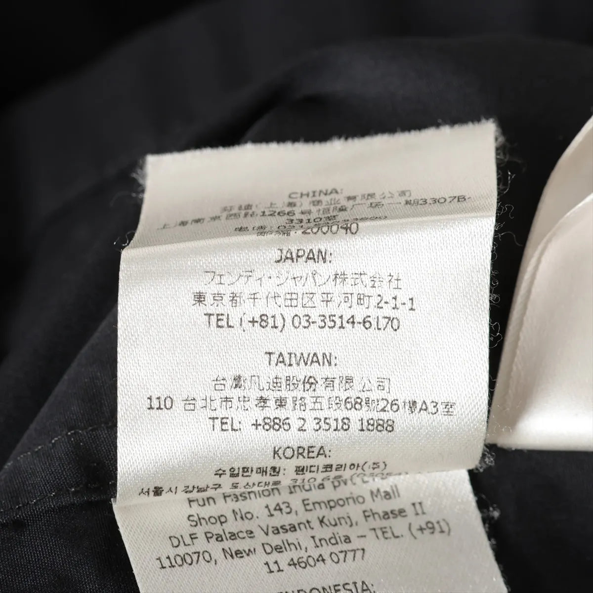 Fendi Zucca Cotton Button Down Long Sleeve Shirt Black