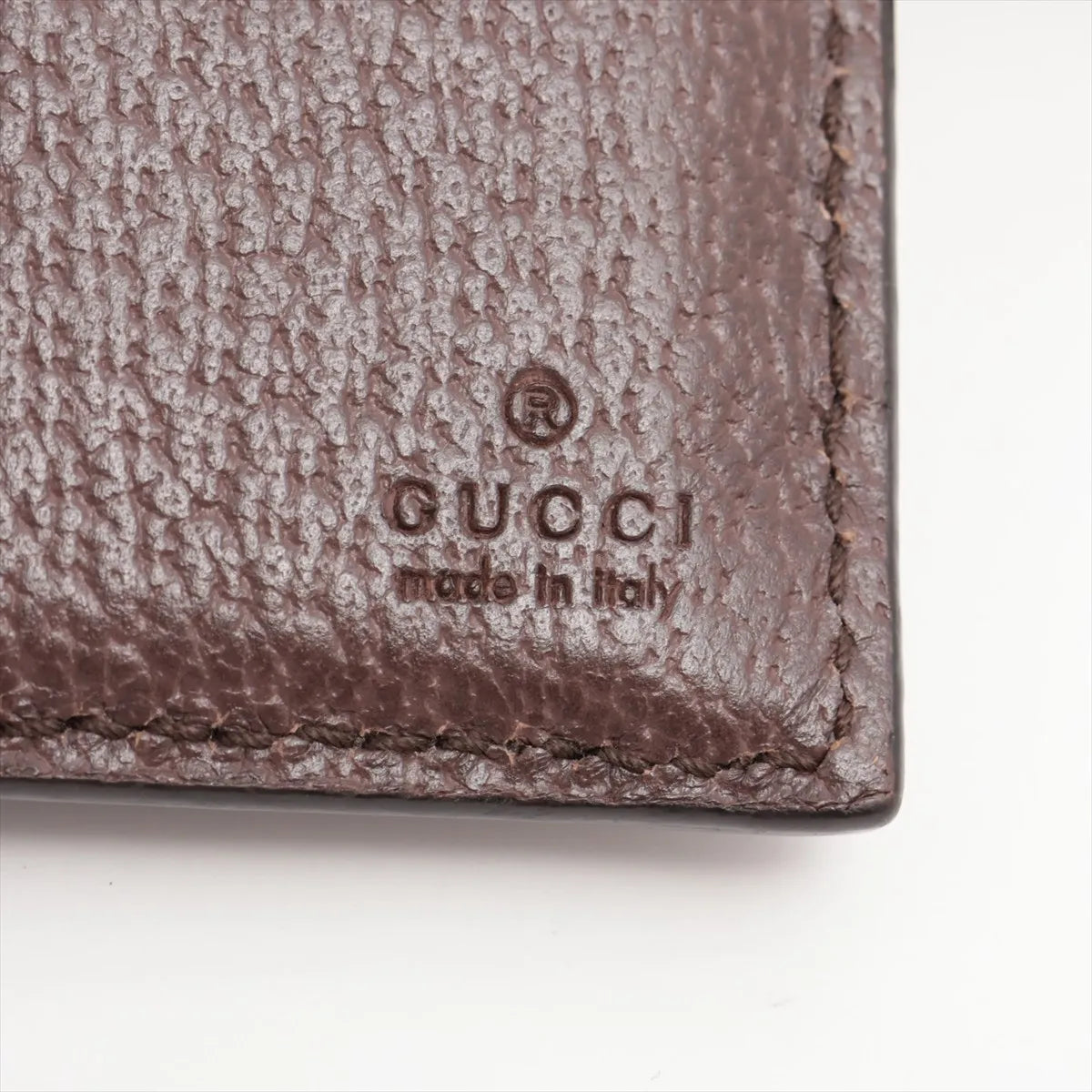 Gucci GG Supreme Ophidia Compact Wallet Brown