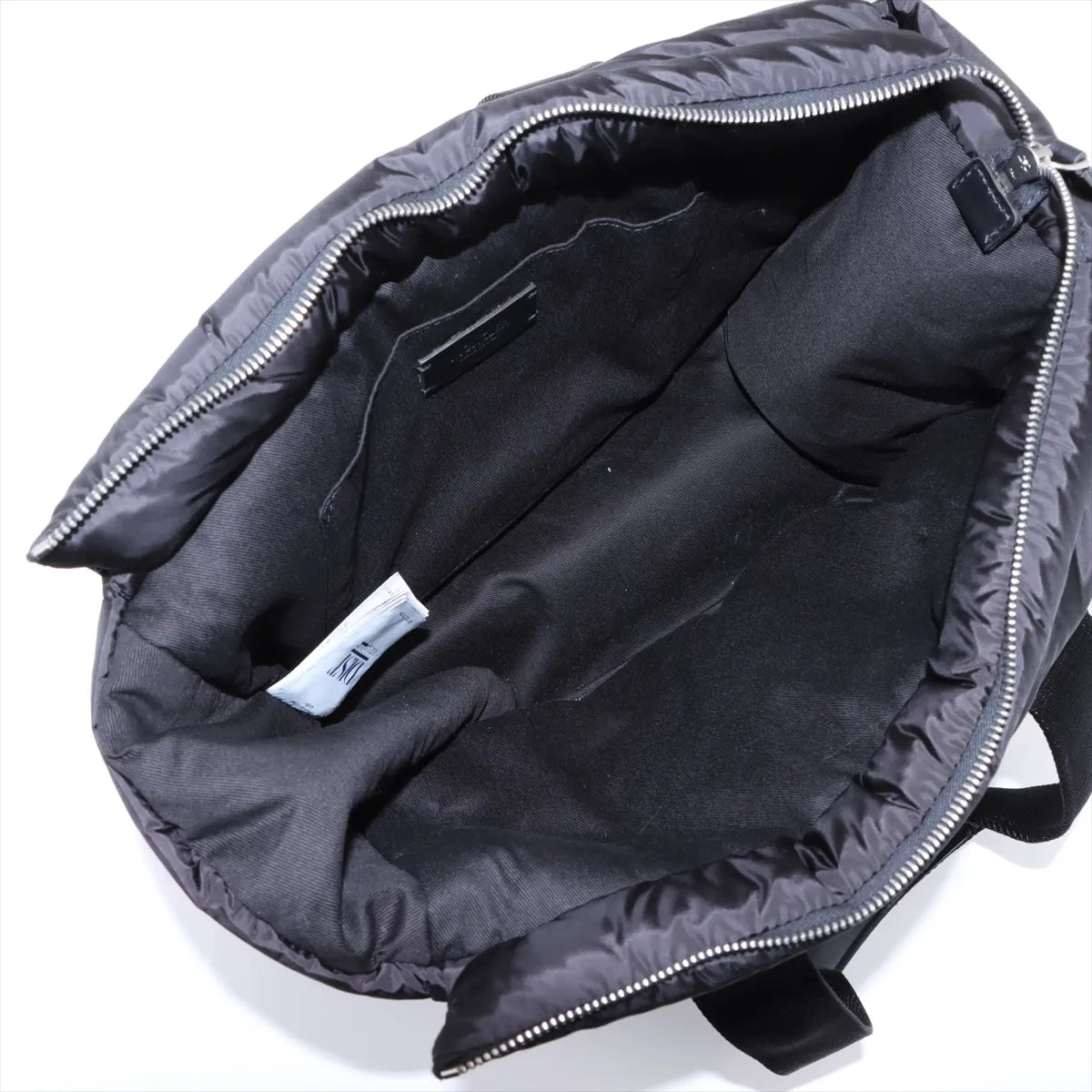 Moncler Nylon Leather Handbag Black