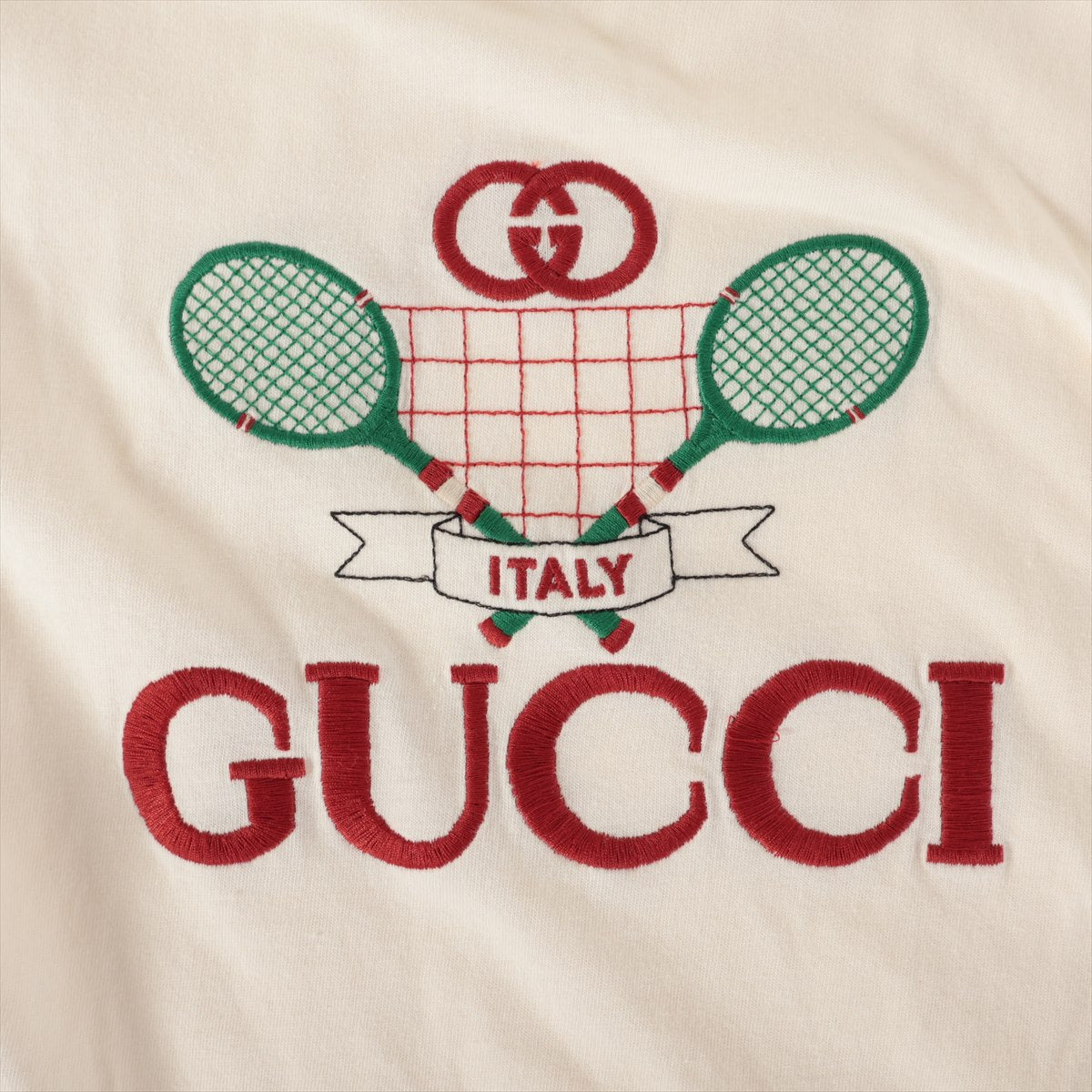 Gucci Italy Tennis T-shirt Ivory