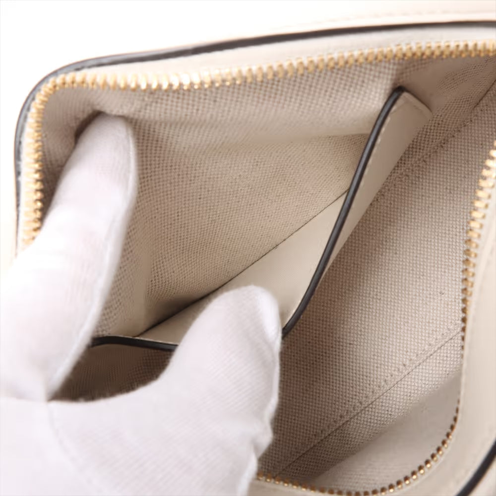 Gucci Horsebit 1955 Leather Shoulder Bag White