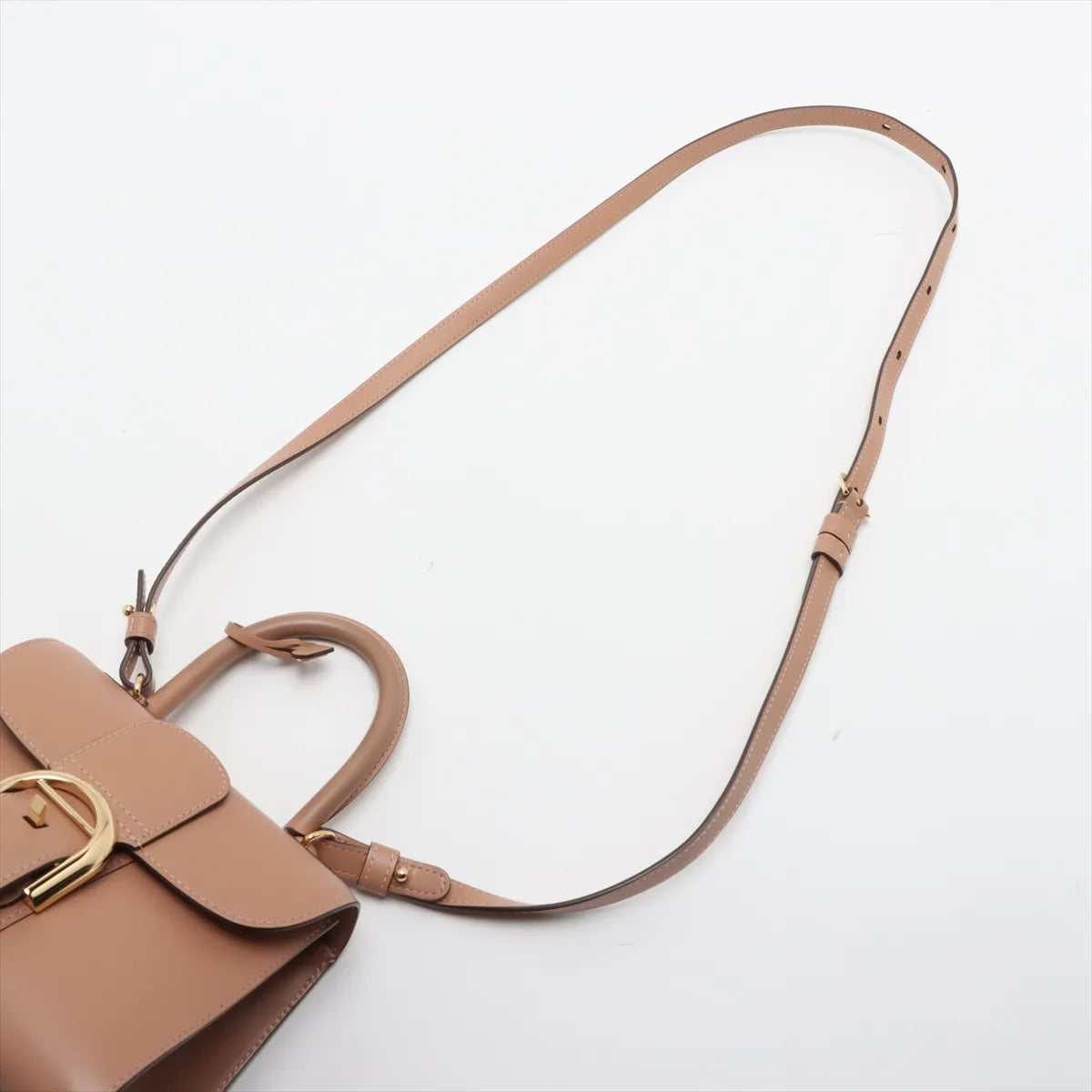Delvaux Brillant Mini Leather Two-Way Handbag Pink