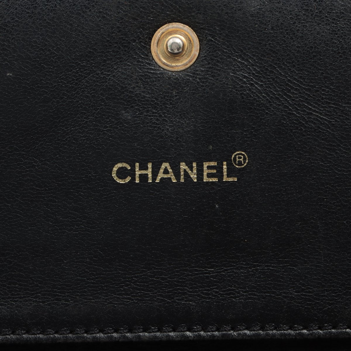 Chanel CC Logo Caviar Skin Trifold Wallet Black