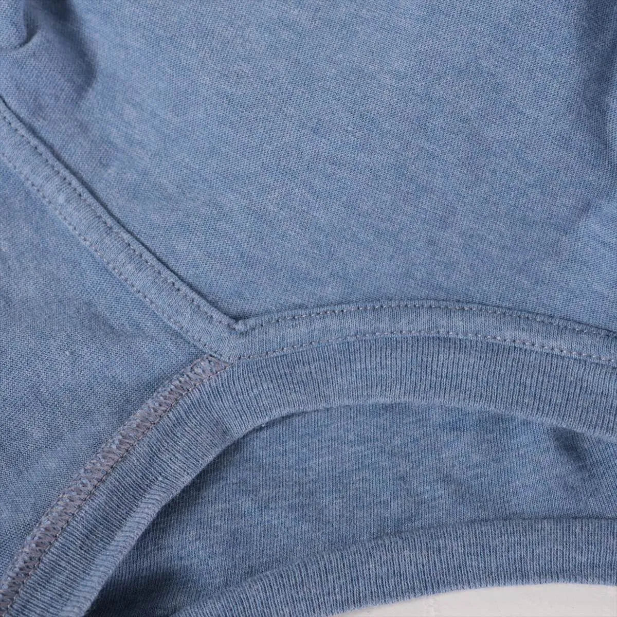 Celine Logo Cotton T-shirt Blue