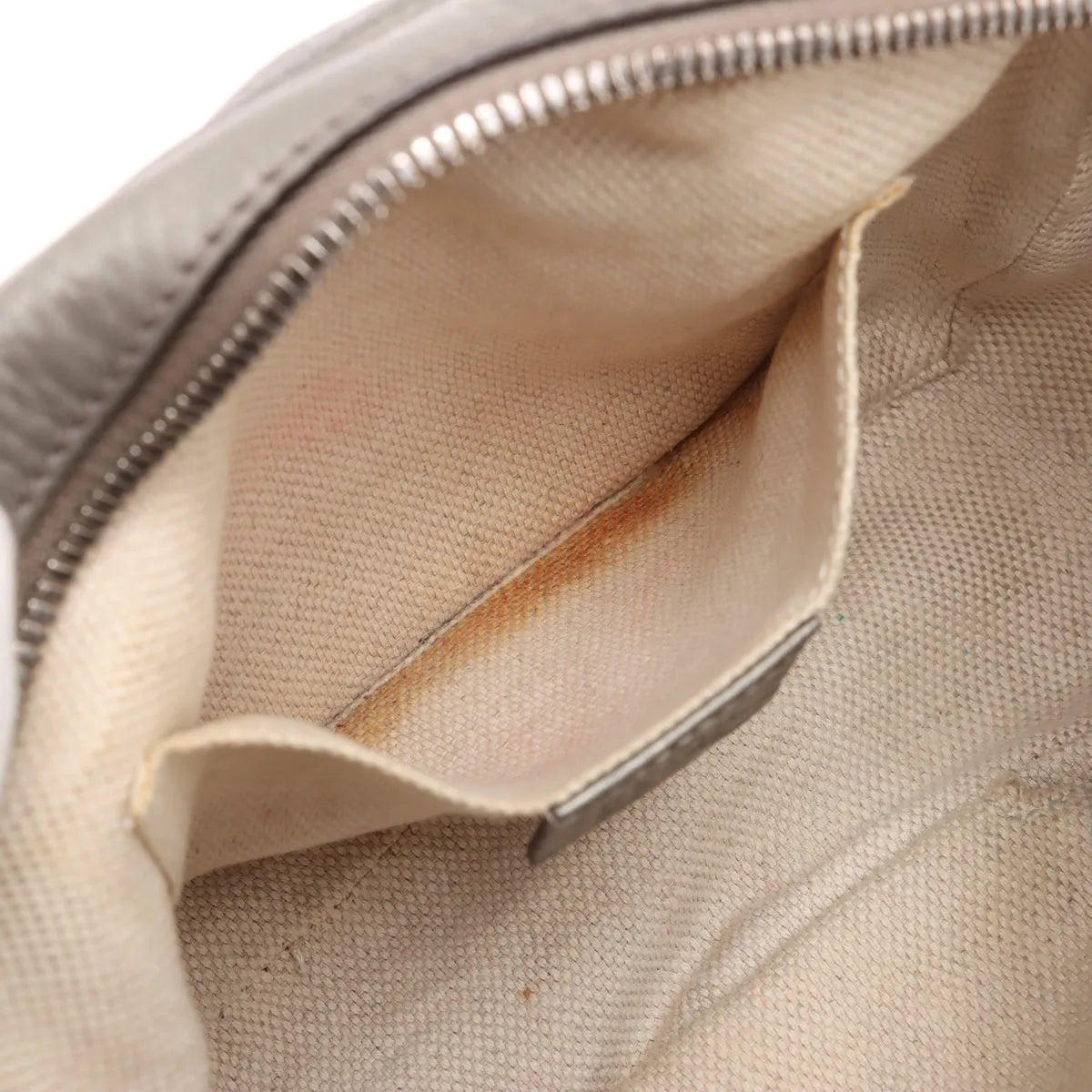 Gucci Metallic Soho Leather Camera Bag Silver