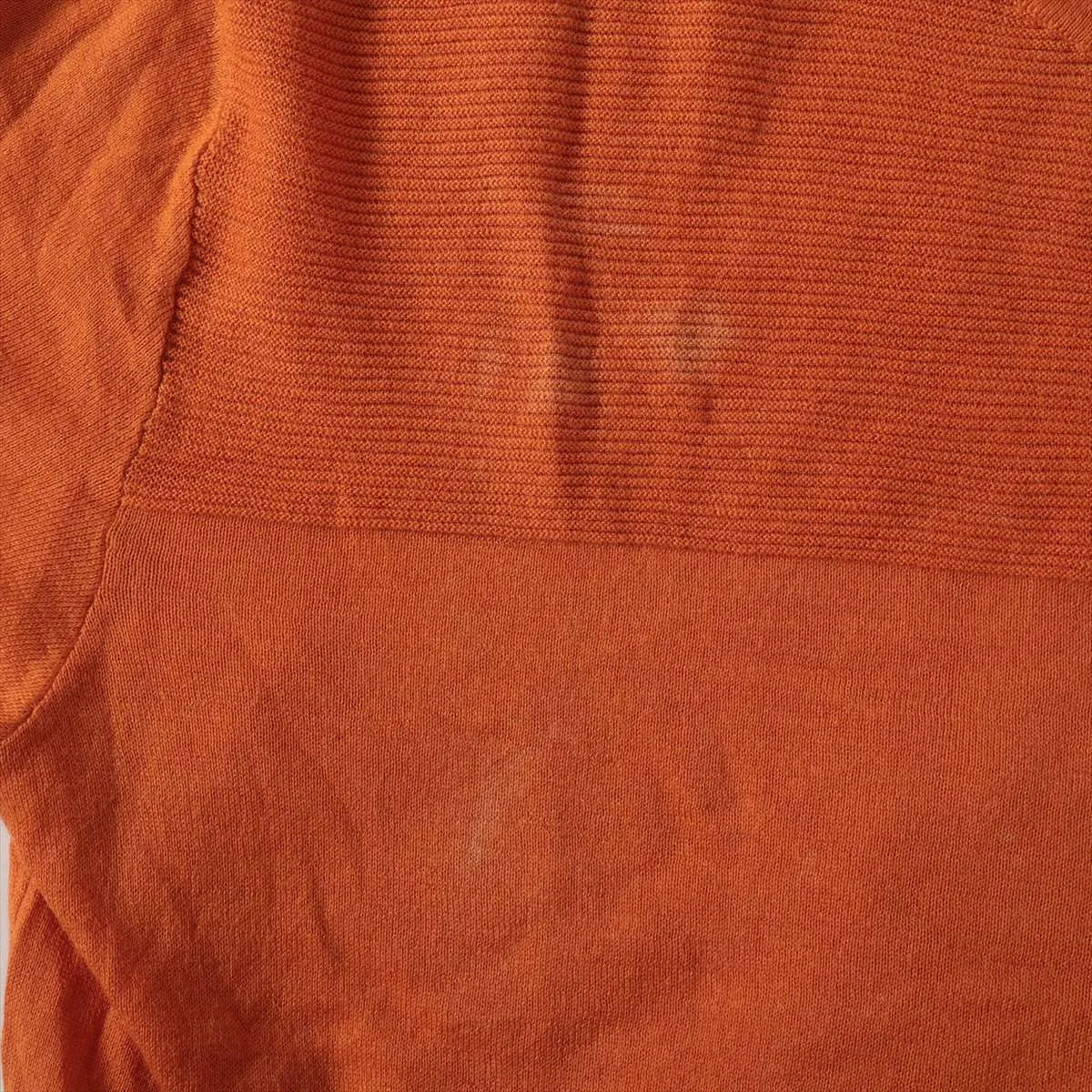 Hermès Cotton Knit T-shirt Orange