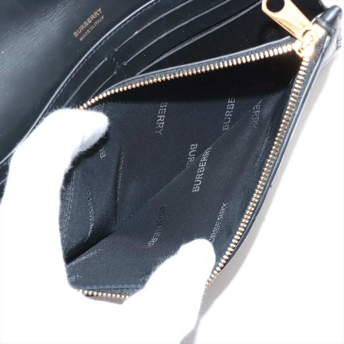 Burberry TB Quilted Lola Leather Chain Wallet Black * PREORDER *