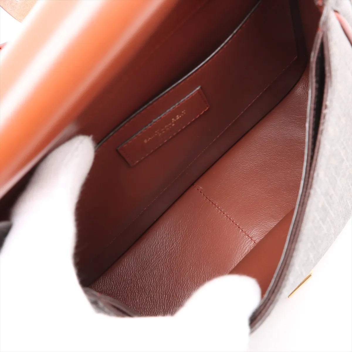 Saint Laurent Paris Monogram Medium Shoulder Bag Brown