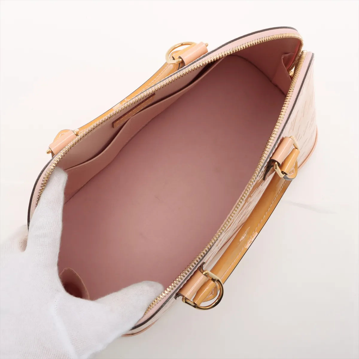 Louis Vuitton Vernis Alma PM Beige