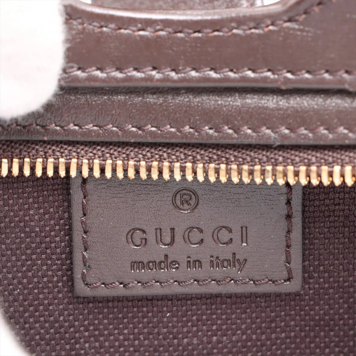 Gucci GG Supreme Moonside Canvas Leather Shoulder Bag Beige×Brown