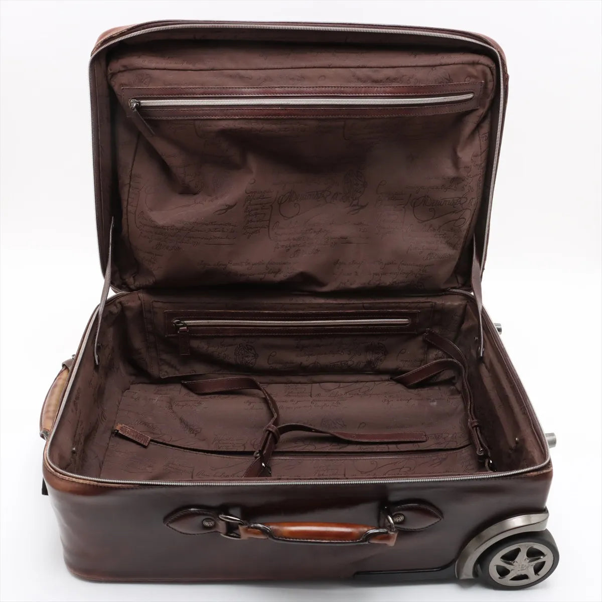Berluti Formula 1000 Leather Suitcase Brown