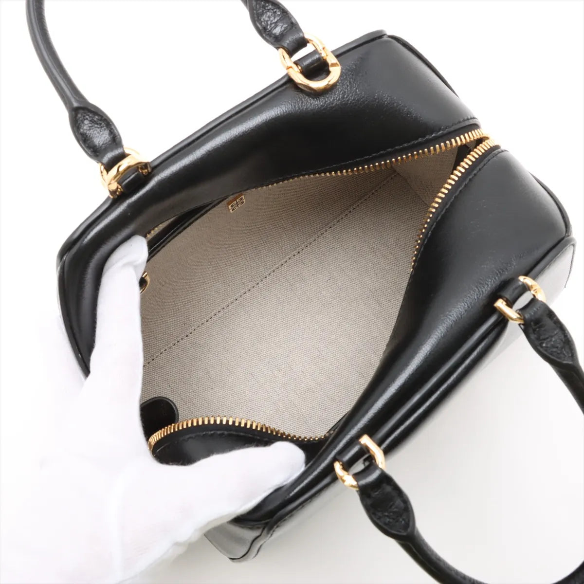 Givenchy Antigona Cube Leather Handbag Black