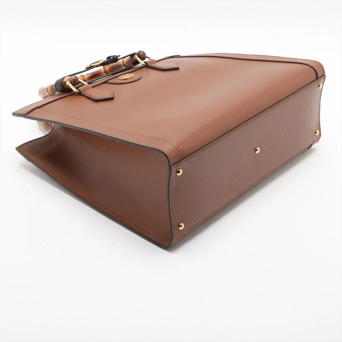 Gucci Bamboo Diana Leather Two-Way Shoulder Bag Brown