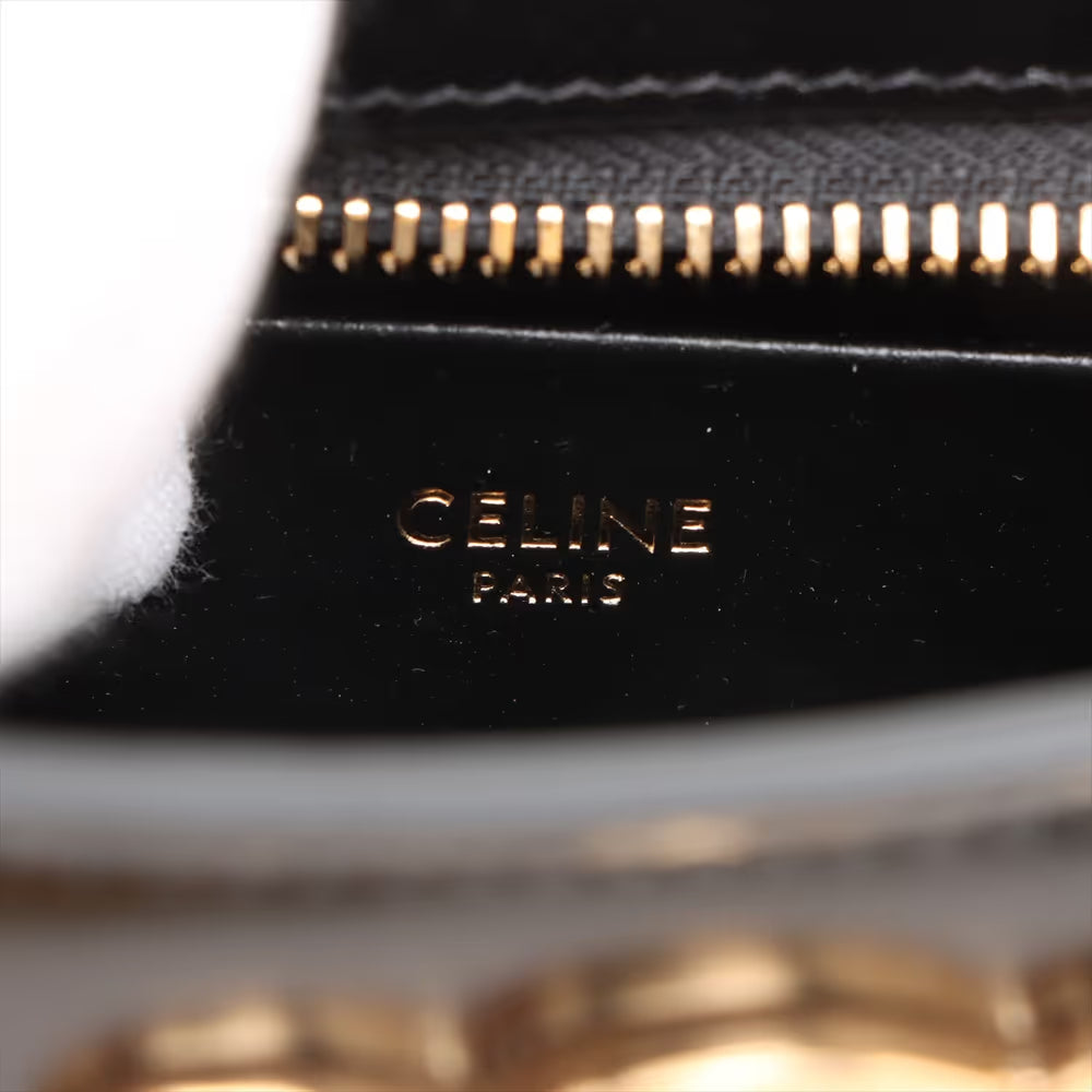 Celine Medium Tilly Leather Shoulder Bag Black