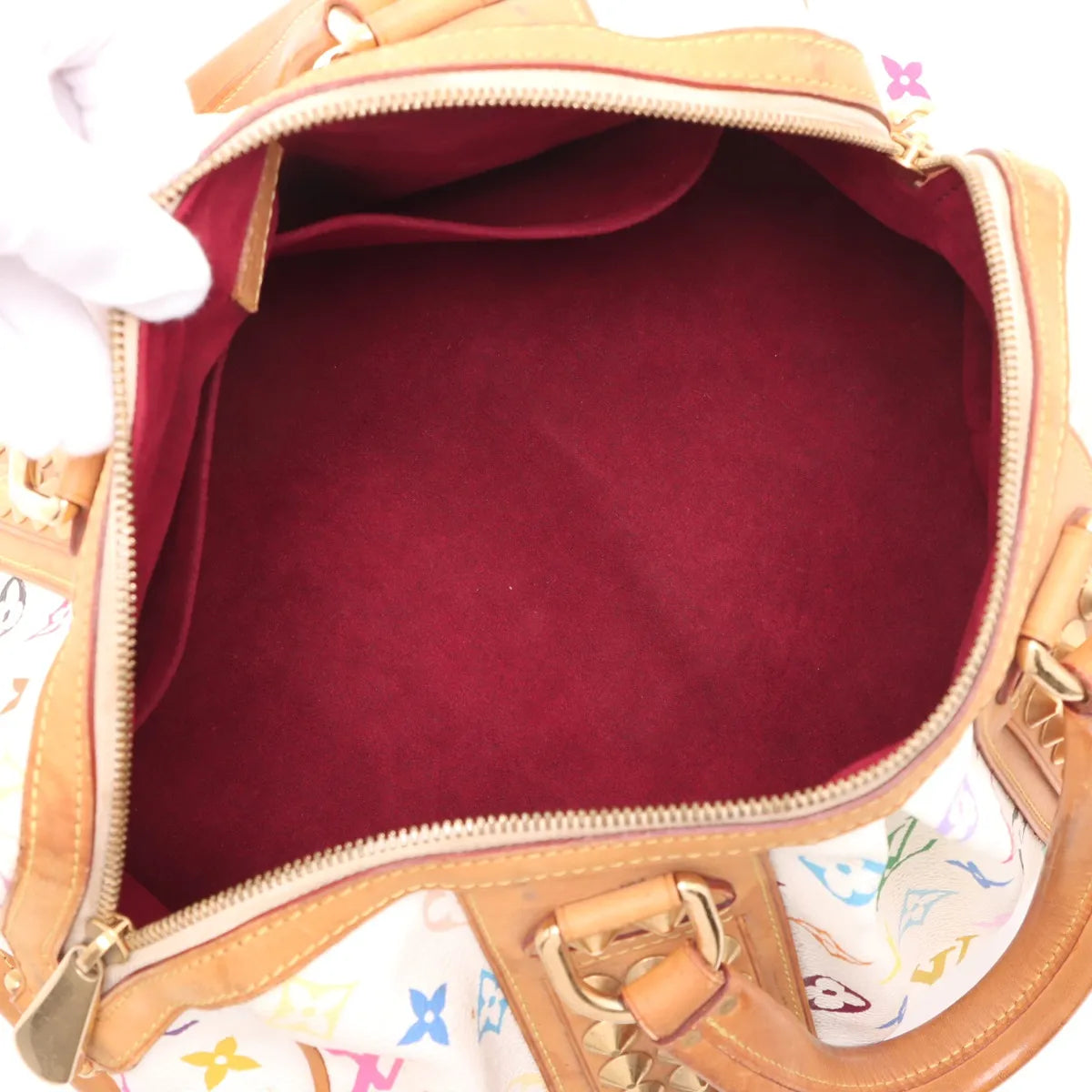Louis Vuitton Monogram Multicolor Courtney MM White
