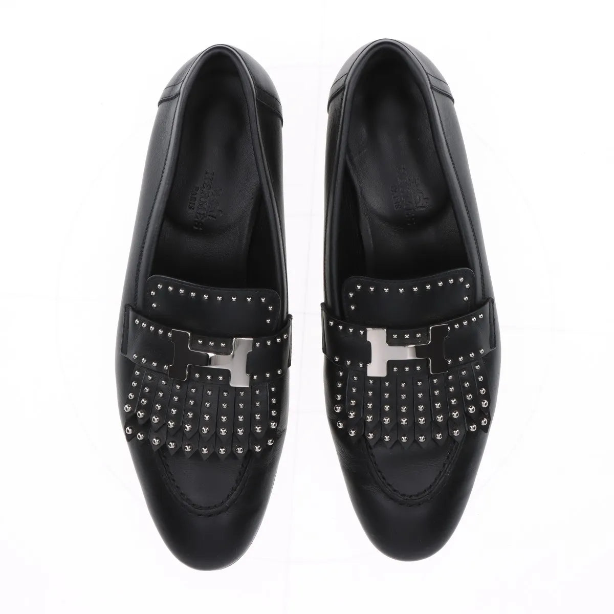 Hermès Royal Studs Loafer Black