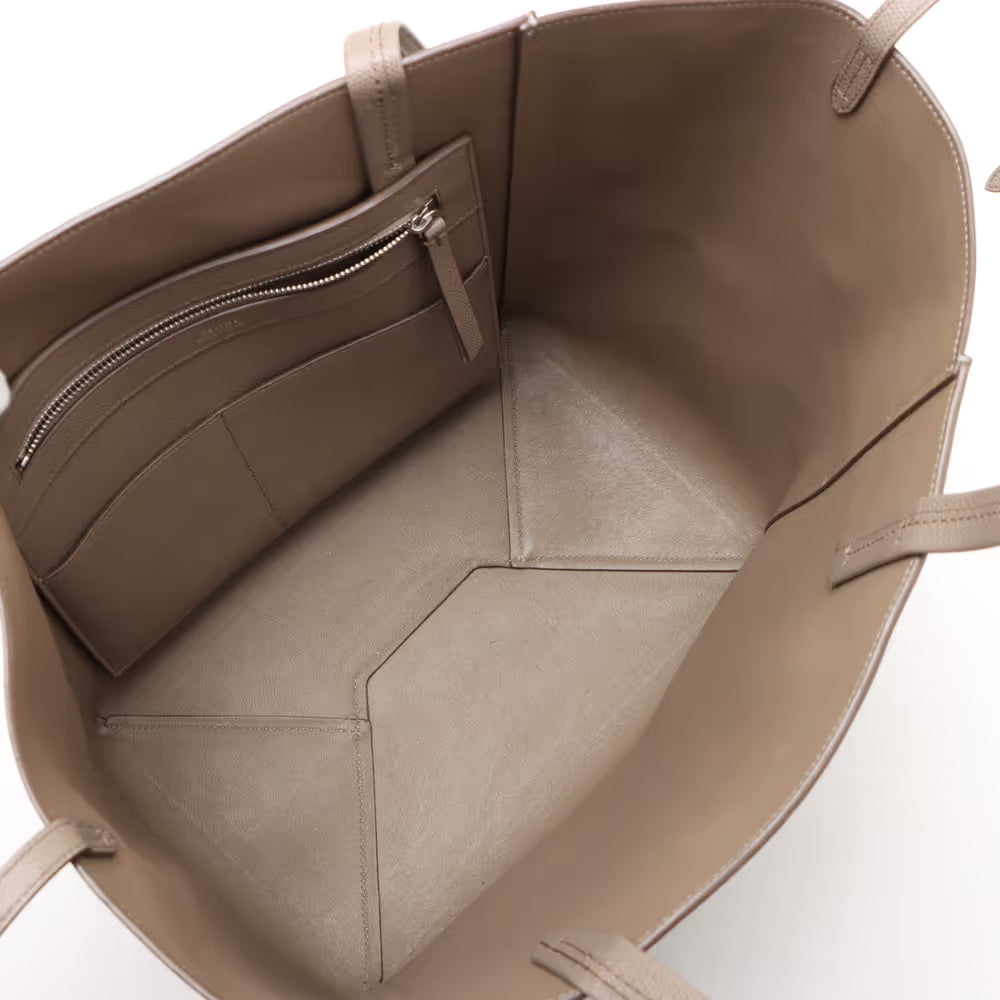 Celine Hippo Phantom Small Leather Tote Bag Greige