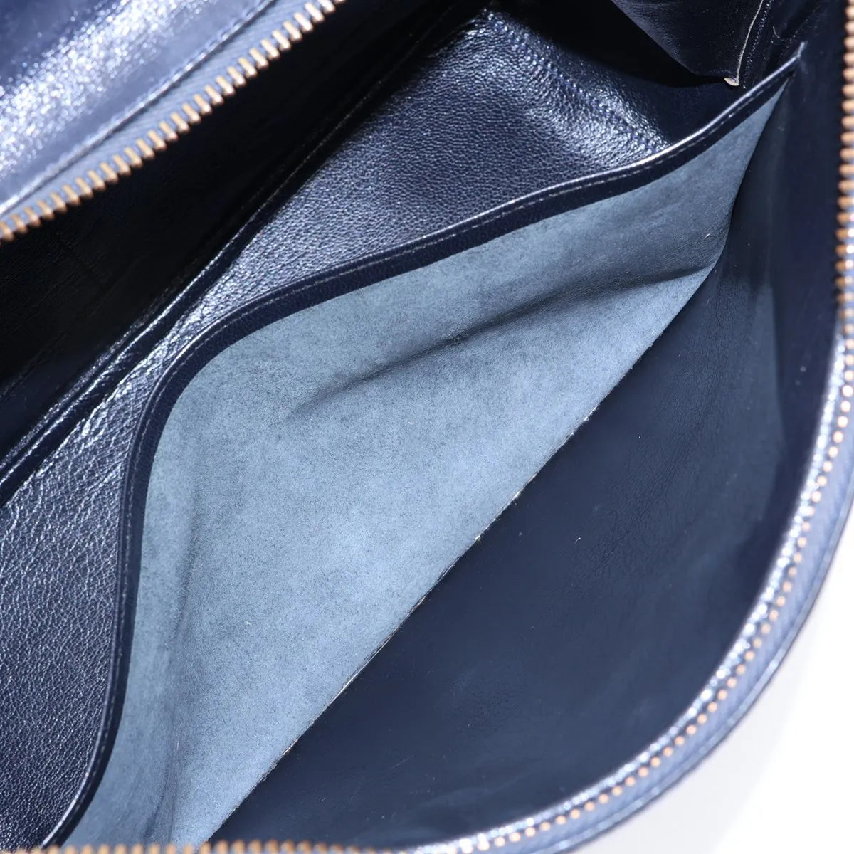 Hermes Vintage Box Calf Blue Indigo