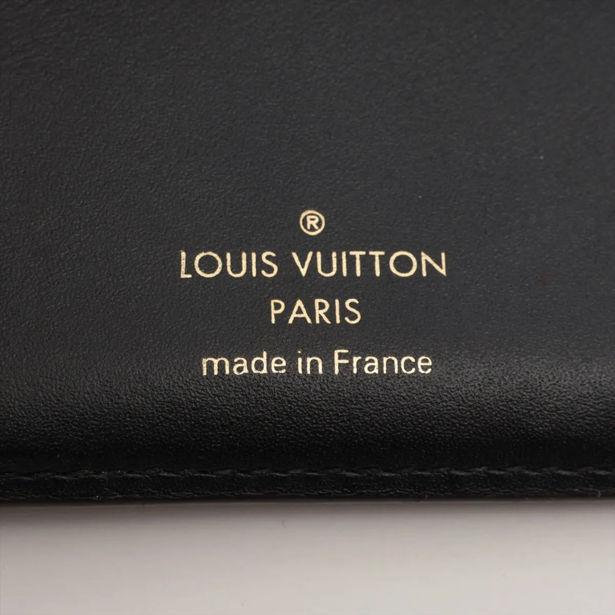 Louis Vuitton Monogram Flower Compact Wallet Black × Brown