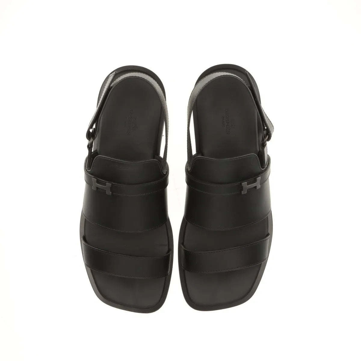 Hermès Constance Leather Sandal Black