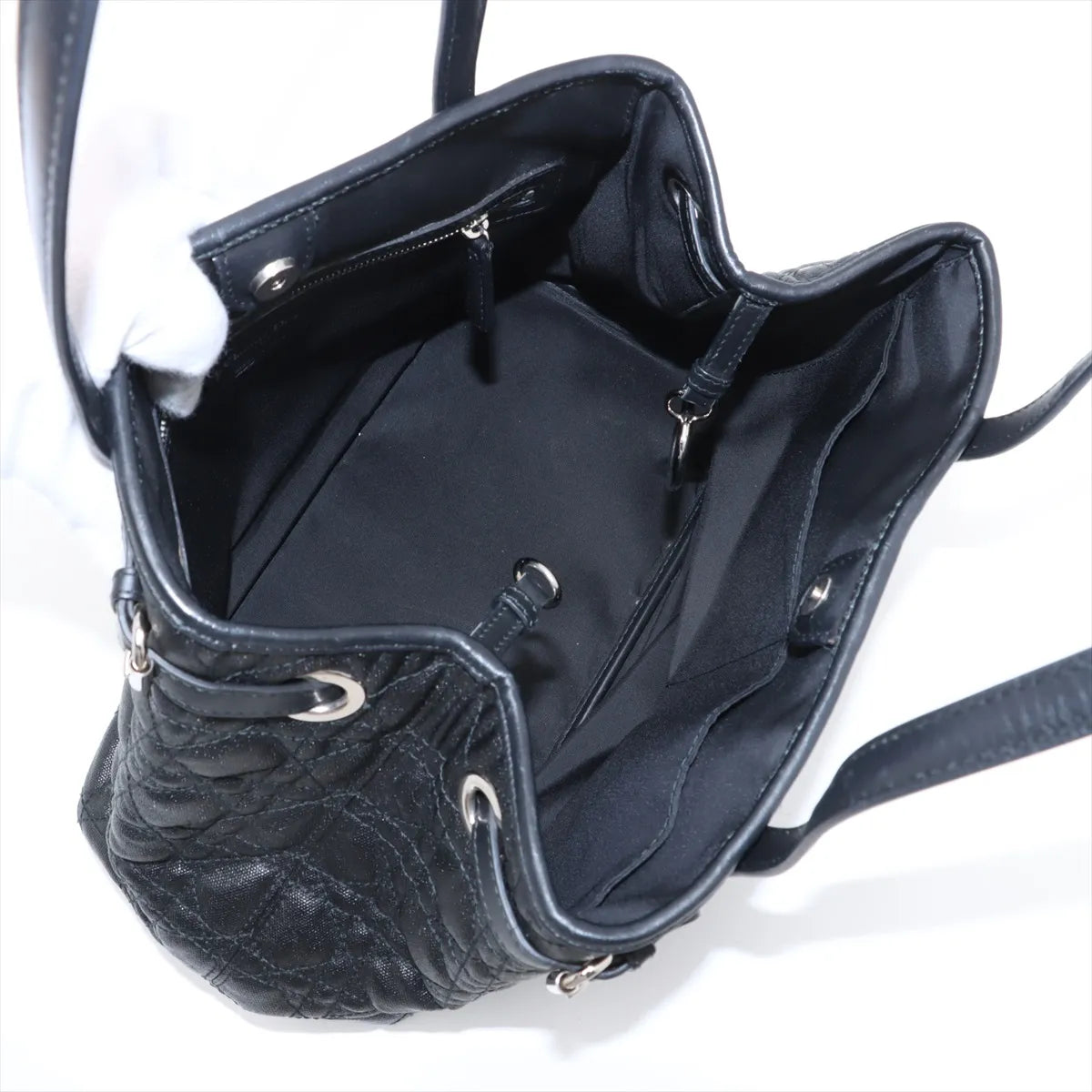 Top rated Christian Dior Cannage Panarea Tote Bag Black