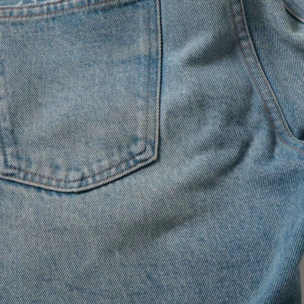 Gucci Sylvie Web Cotton Denim Pant Blue