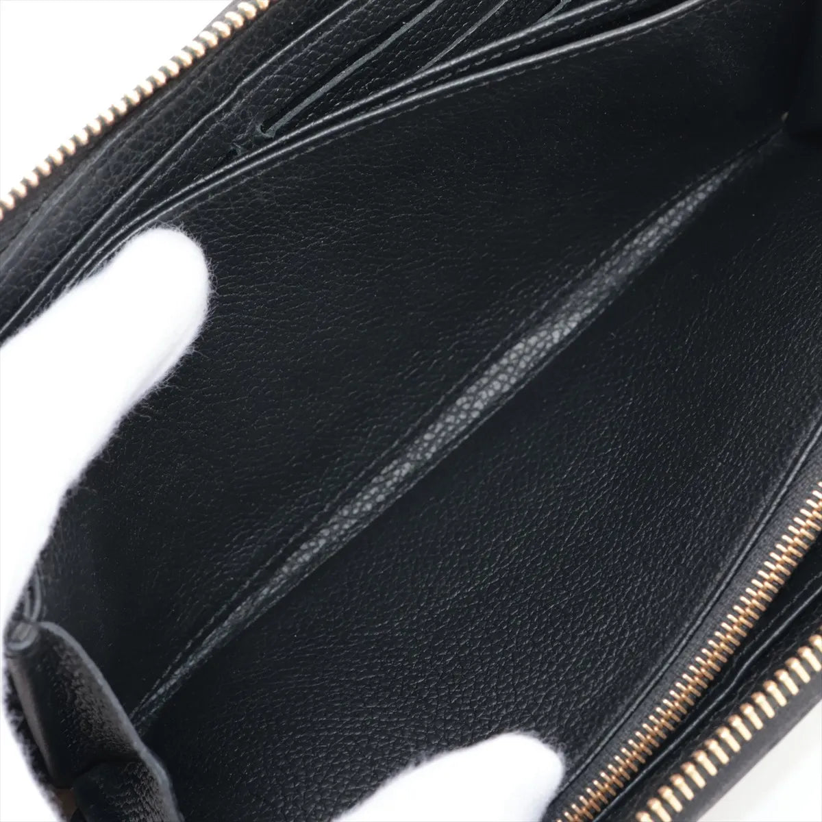 Louis Vuitton Monogram Empreinte Zippy Wallet Black