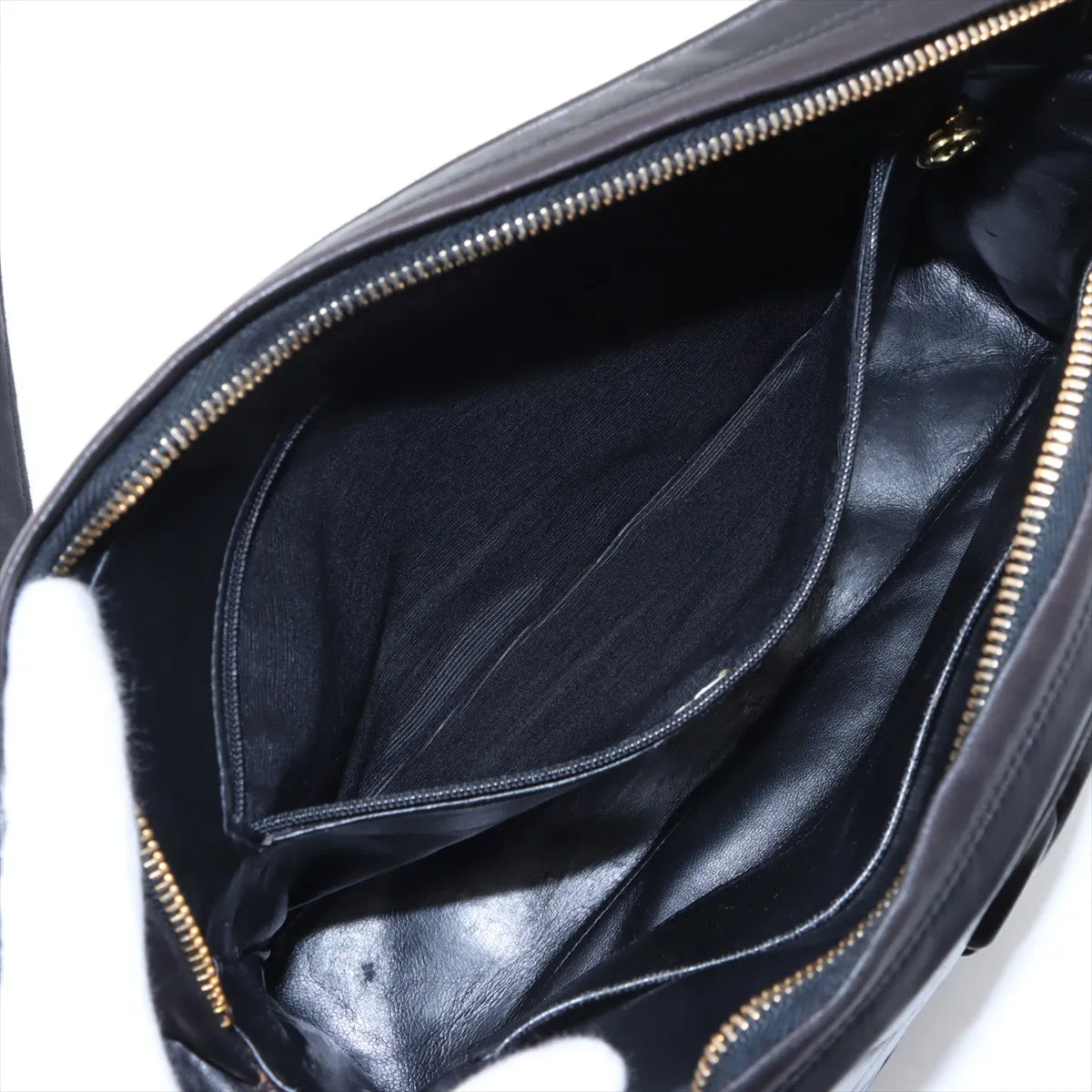 Chanel CC Logo Matelasse Lambskin Tassel Shoulder Bag Black
