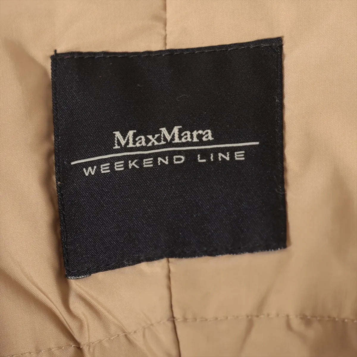 Max Mara Weekend Nylon Down Coat Beige
